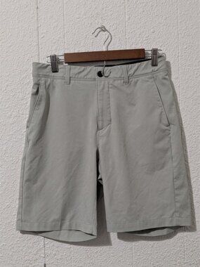vst shorts, light gray, mens 30, chino, stretch, summer, casual
